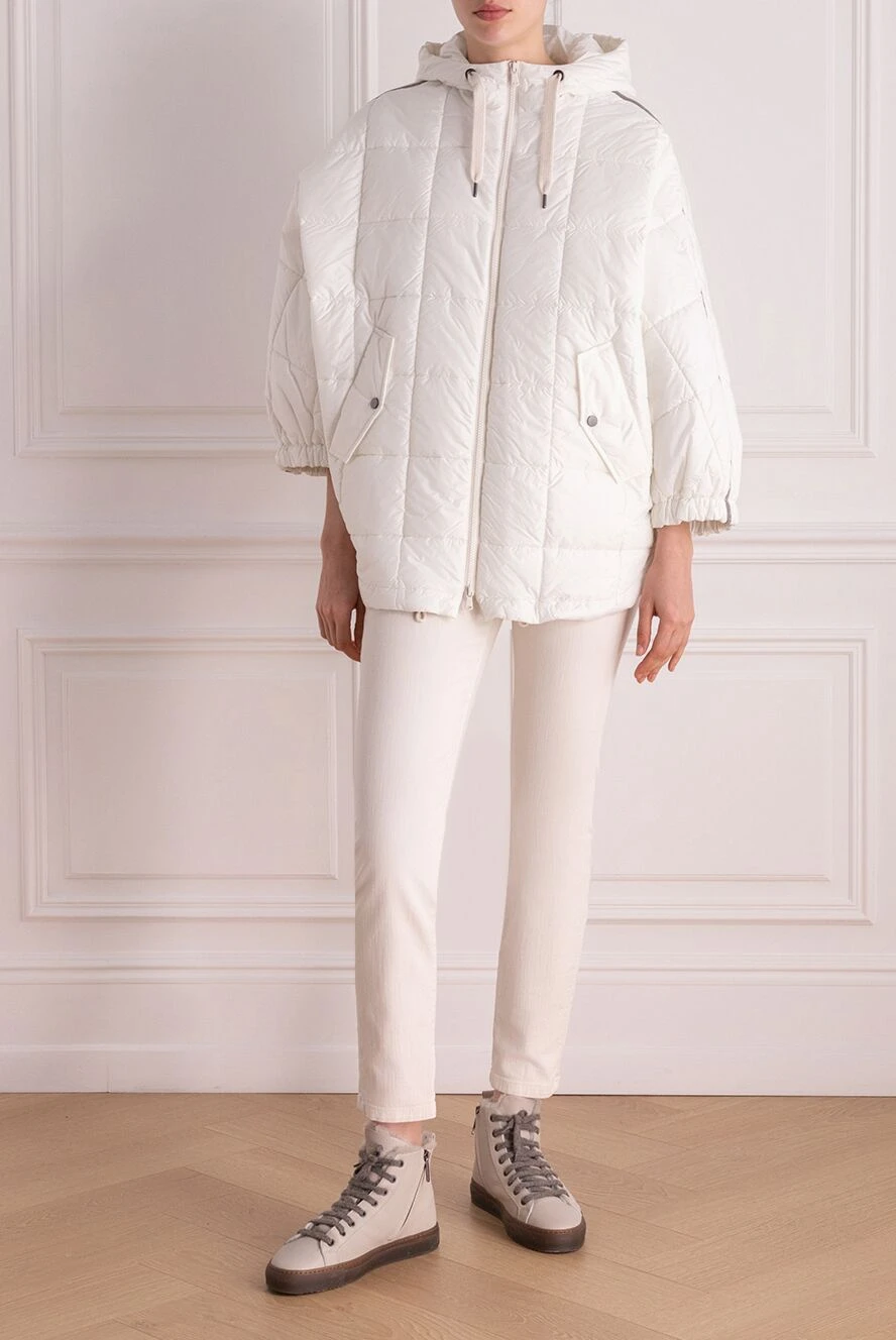美品⭐︎BRUNELLO CUCINELLI⭐︎アウター Brunello Cucinelli polyester jacket for women white 178251 — Women