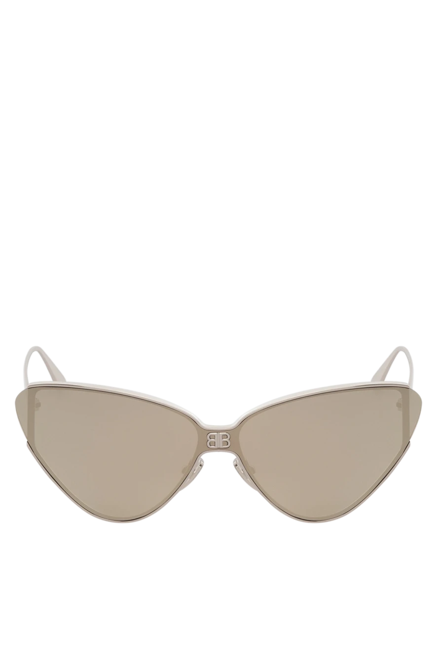 Balenciaga Metal sun protection goggles, gray - logo. Frame color: gray. gray. metal. Country of manufacture: Italy. Care: specialized cleaning - photo 1