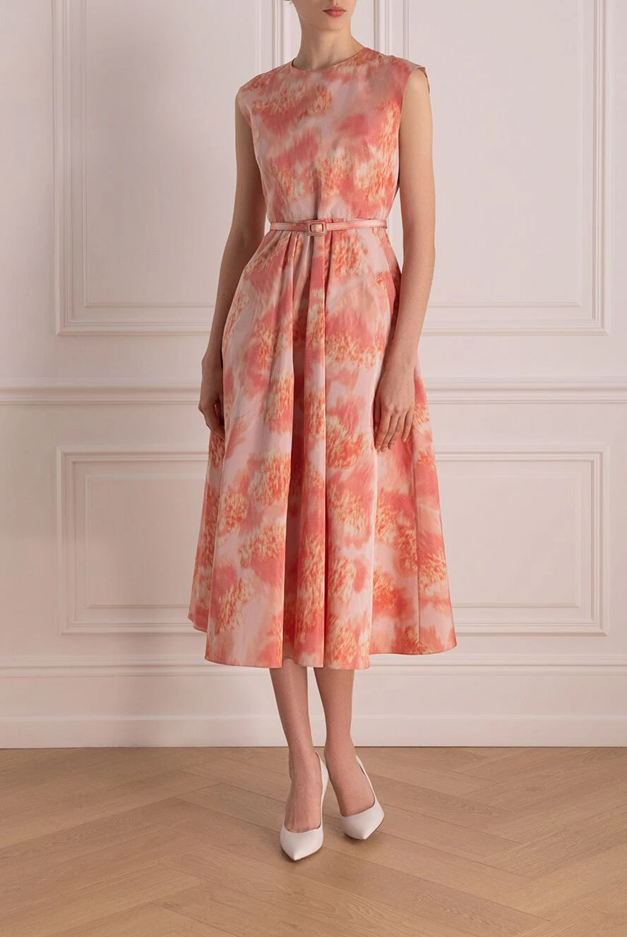 Dior summer sleeveless cotton dress in pink and orange tones 178655  Women  dresses | Domino Online Store Ukraine