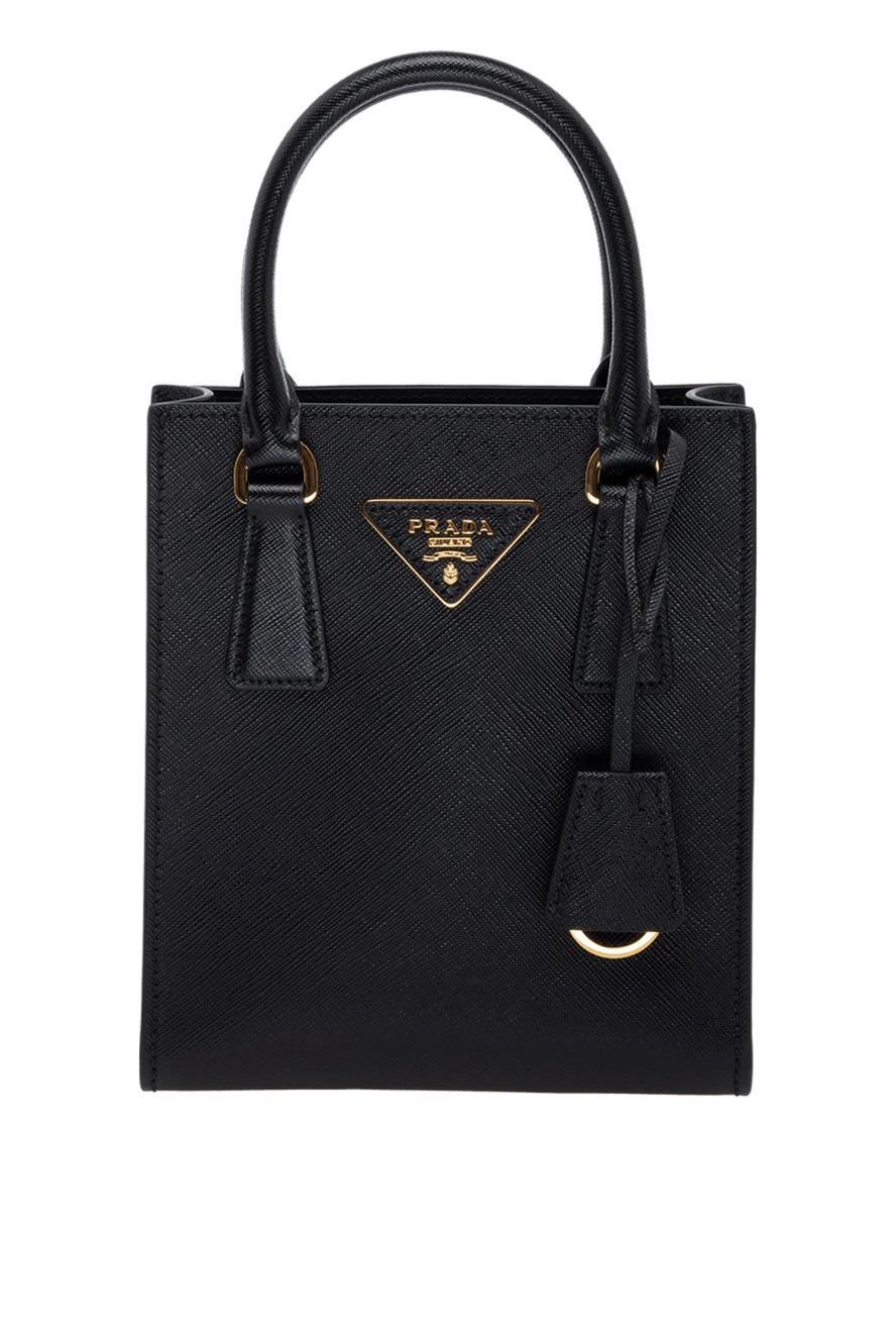 Prada women s genuine leather bag black 178686 Women bags Domino Online Store Ukraine