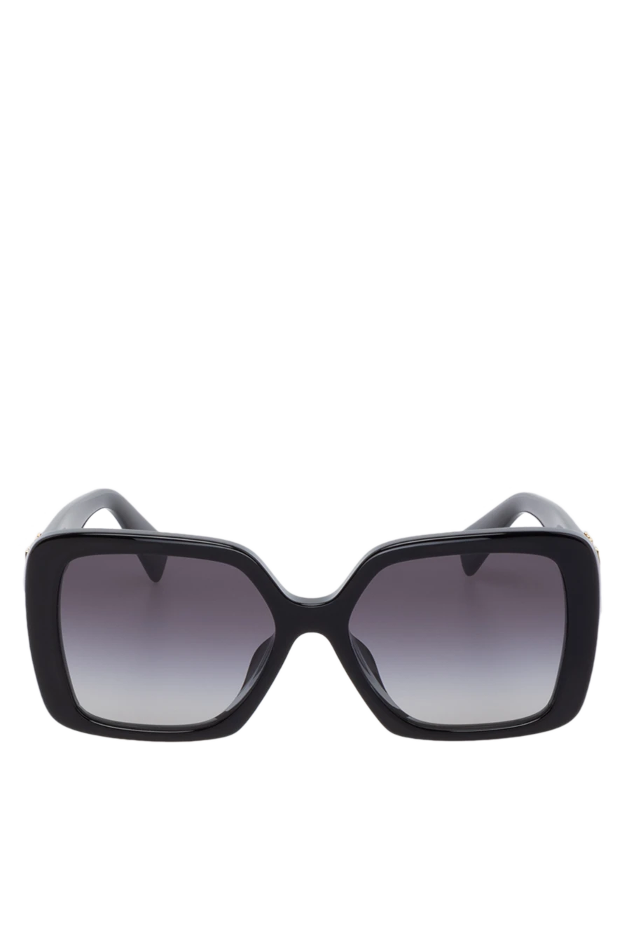 Miu Miu Women's black sunglasses with logo - brand logo. gradient lenses. plastic. black. Country of manufacture: Italy. Care: specialized cleaning - photo 1