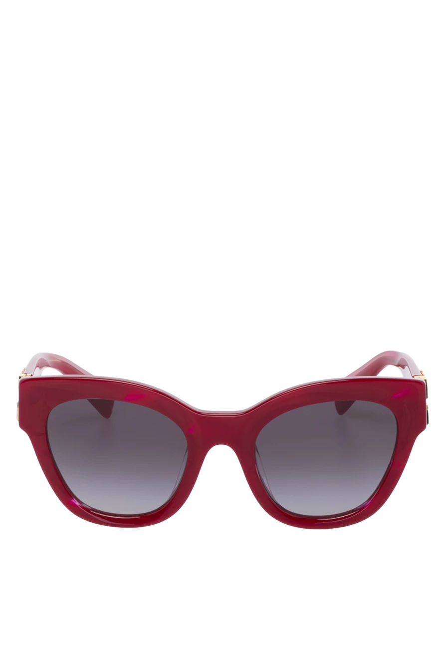 Miu Miu Women's red plastic sunglasses - brand logo. gradient lenses. plastic. black. Country of manufacture: Italy. Care: specialized cleaning - photo 1