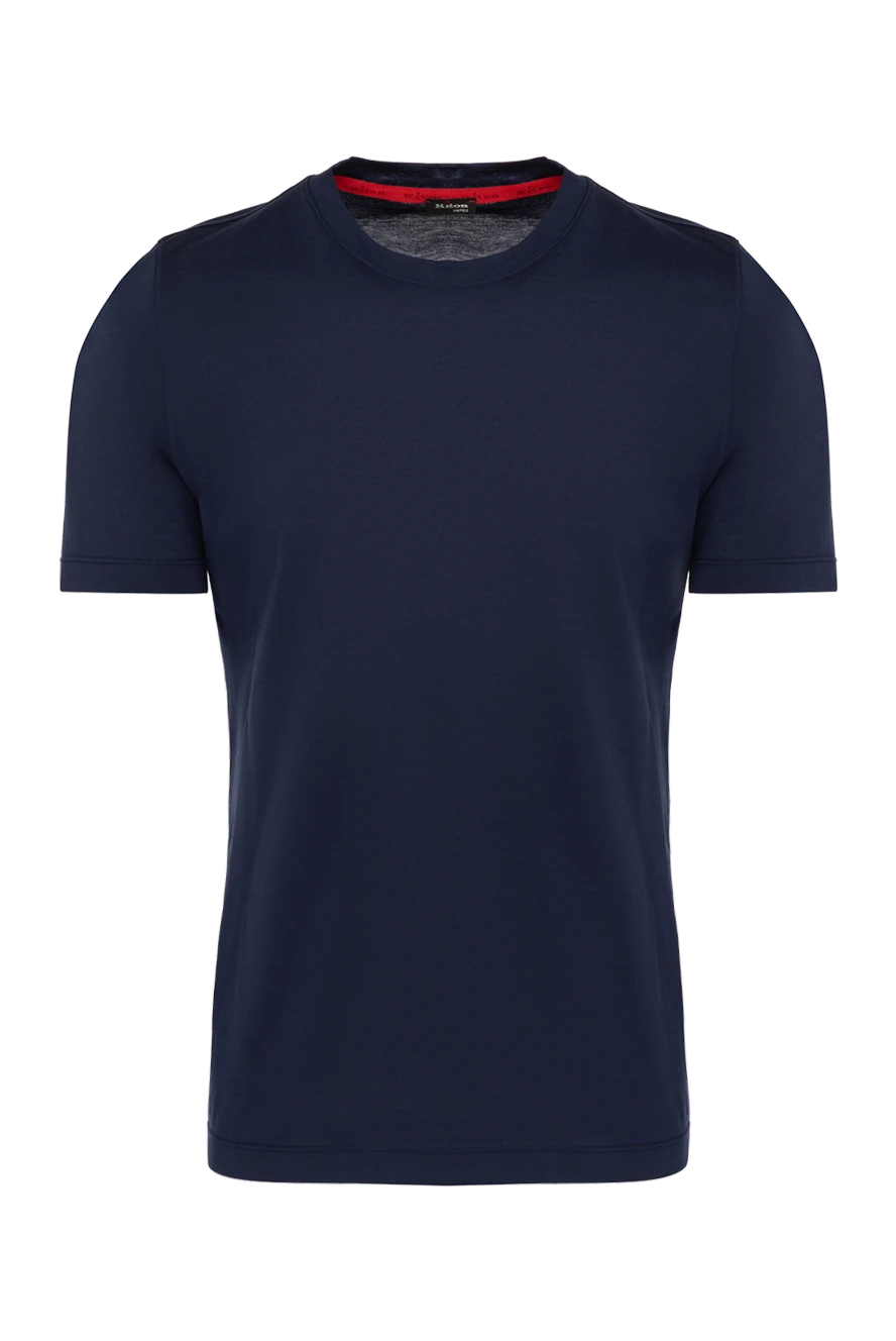 Kiton Blue men's T-shirt made of cotton - 100% cotton. Country of manufacture: Italy. Care: specialized cleaning - photo 1