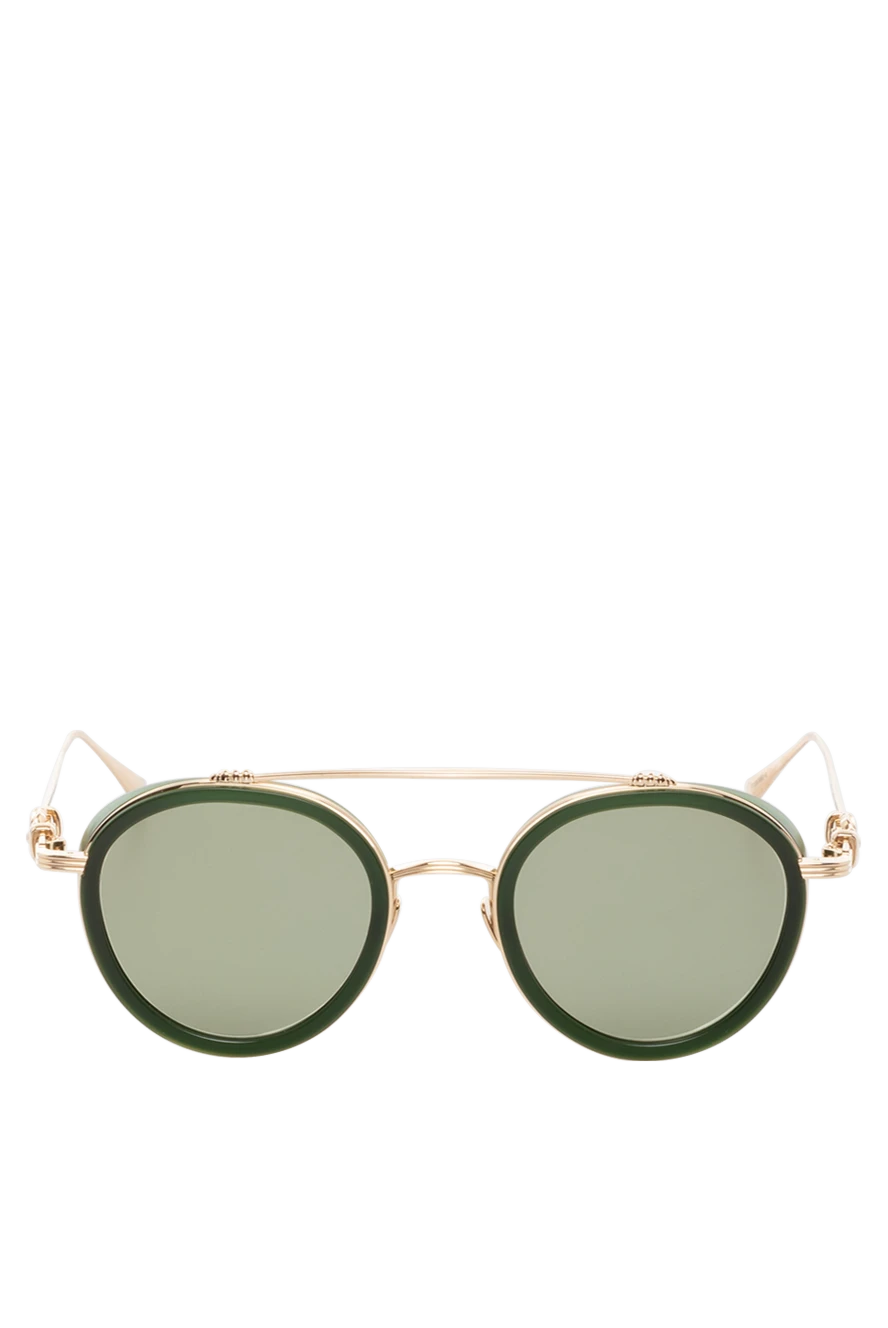 Chrome Hearts Men's yellow sunglasses made of metal - brand logo. 100% metal. green. Country of manufacture: Italy. Care: specialized cleaning - photo 1