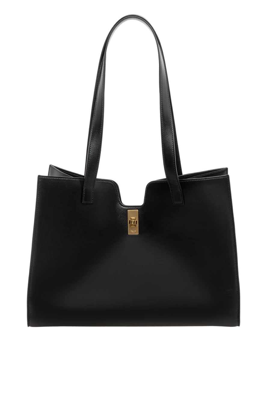 Celine Women's black bag made of genuine leather - 100% genuine leather. lock. Handles: two handles with the ability to be carried on the shoulder. Country of manufacture: Italy. Care: specialized cleaning - photo 1