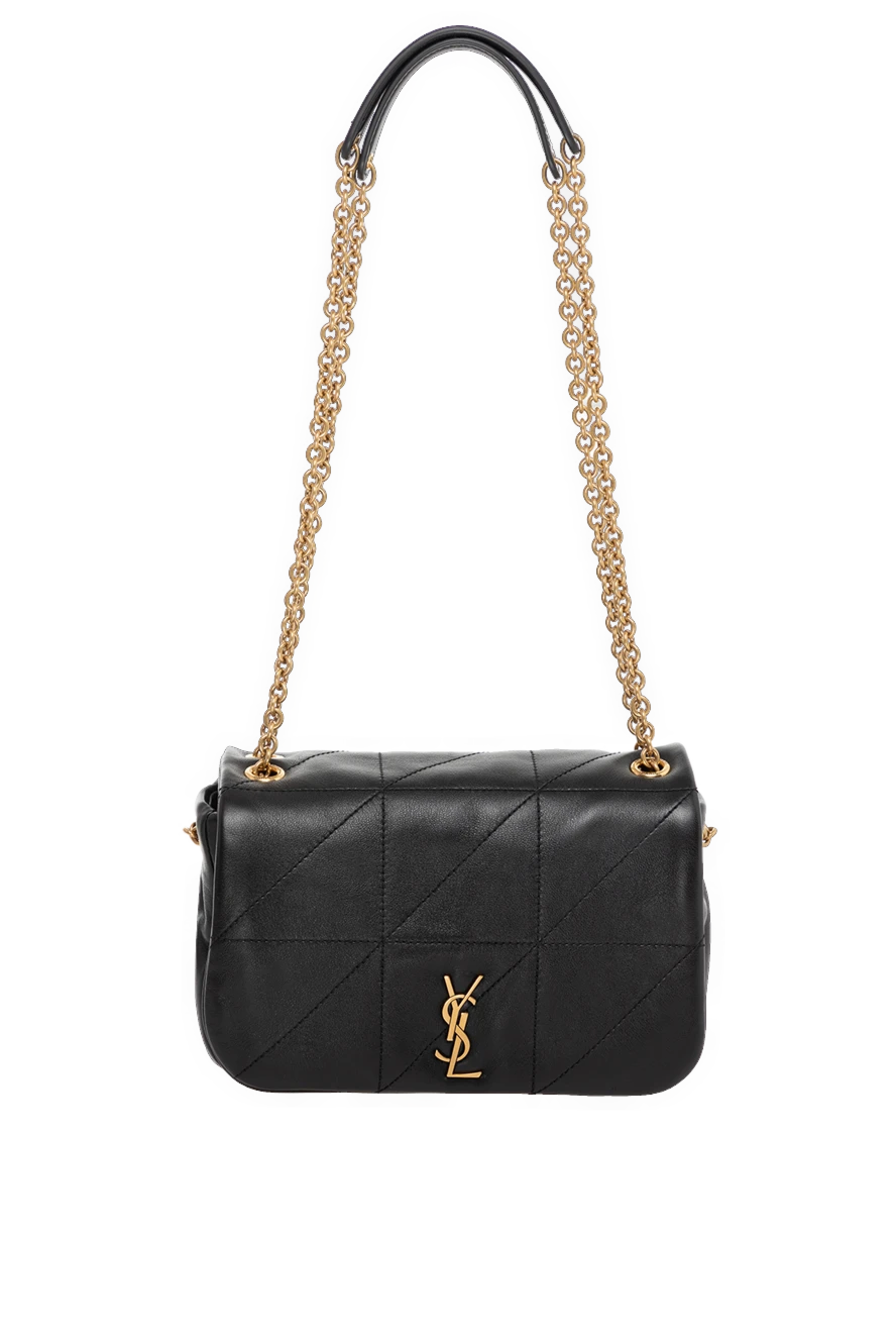 Saint Laurent Mini version of JAMIE bag in soft nappa leather black - Cassandre quilting, brand logos.. 100% nappa leather. Size: 20 x 12 x 7 cm. flap closure. one flat pocket. Belt length: 2952 CM. Country of manufacture: Italy. Care: specialized cleaning - photo 1