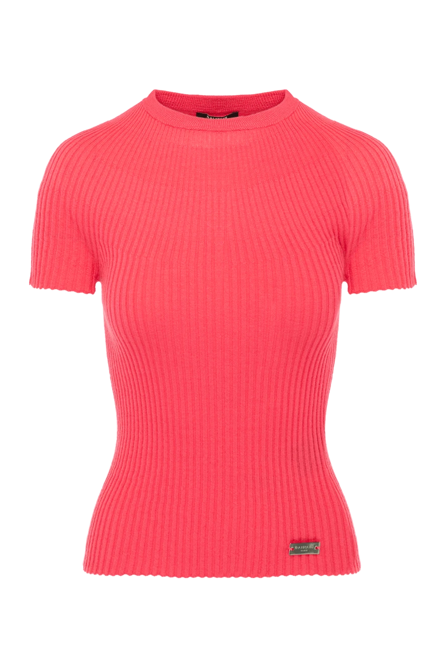 Balmain Women's pink wool top - brand logo. 100% wool. Country of manufacture: Italy. Care: specialized cleaning - photo 1