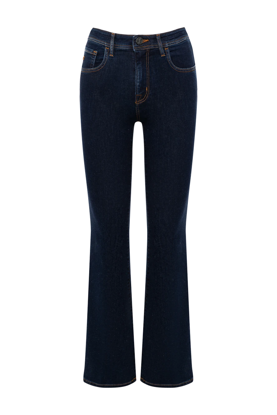 Jacob Cohen Women's blue jeans made of cotton and elastane. - contrast stitching. 91% cotton, 9% elastane. Closure: button, zipper. two front, two back pockets. Country of manufacture: Italy. Care: specialized cleaning - photo 1