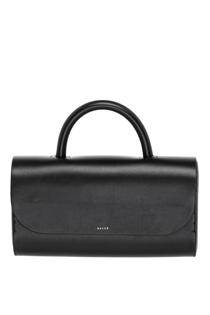 Salce197 Women's black bag made of genuine leather - 100% genuine leather. Closure: magnetic flap. Slip credit card pocket. Handles: Reinforced handle, adjustable and removable shoulder strap. Country of manufacture: Italy. Care: specialized cleaning - photo 1