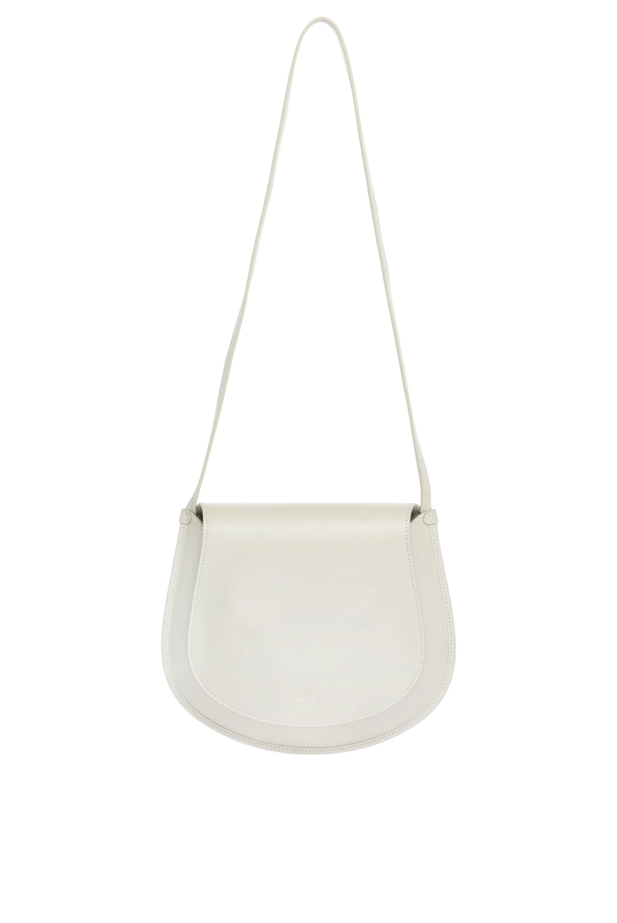 Salce197 Women's white bag made of genuine leather - metal parts with mirror galvanic coating . 100% genuine leather. Closure: magnetic flap. Handles: shoulder strap. Country of manufacture: Italy. Care: specialized cleaning - photo 1