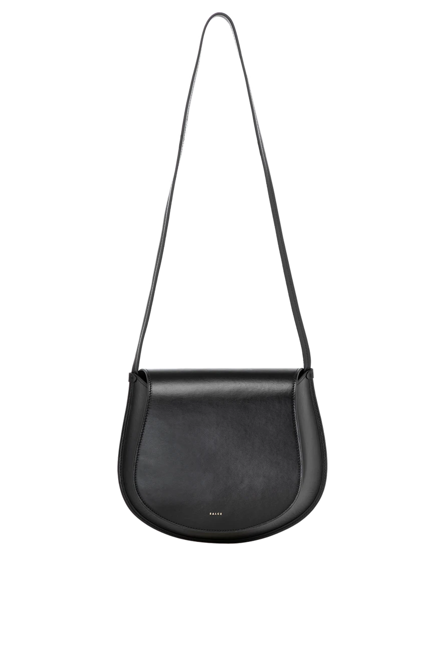 Salce197 Women's bag, black, made of genuine leather - metal parts with mirror galvanic coating . 100% genuine leather. Closure: magnetic flap. Handles: shoulder strap. Country of manufacture: Italy. Care: specialized cleaning - photo 1