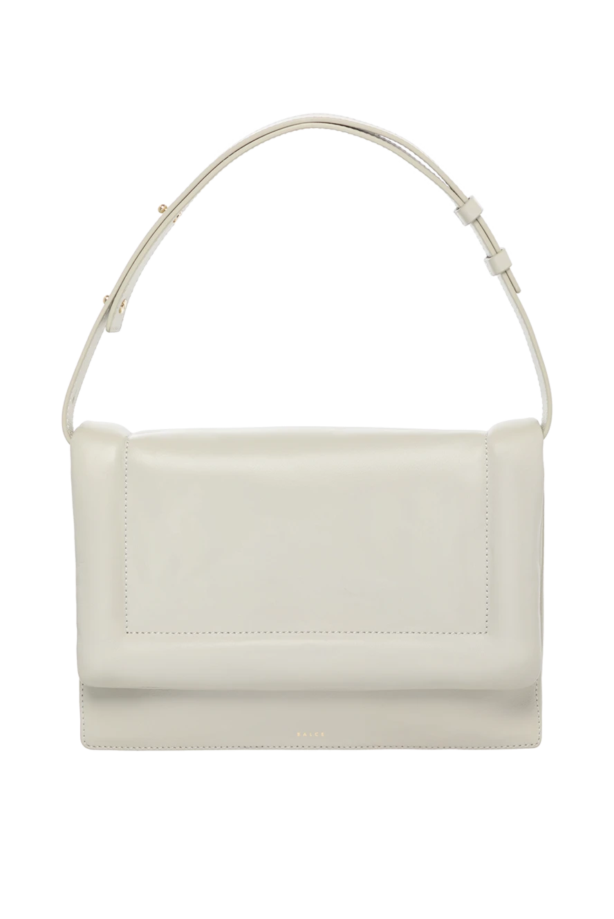 Salce197 Women's bag, white, made of genuine leather - 100% genuine leather. flap. Handles: adjustable shoulder strap. Country of manufacture: Italy. Care: specialized cleaning - photo 1