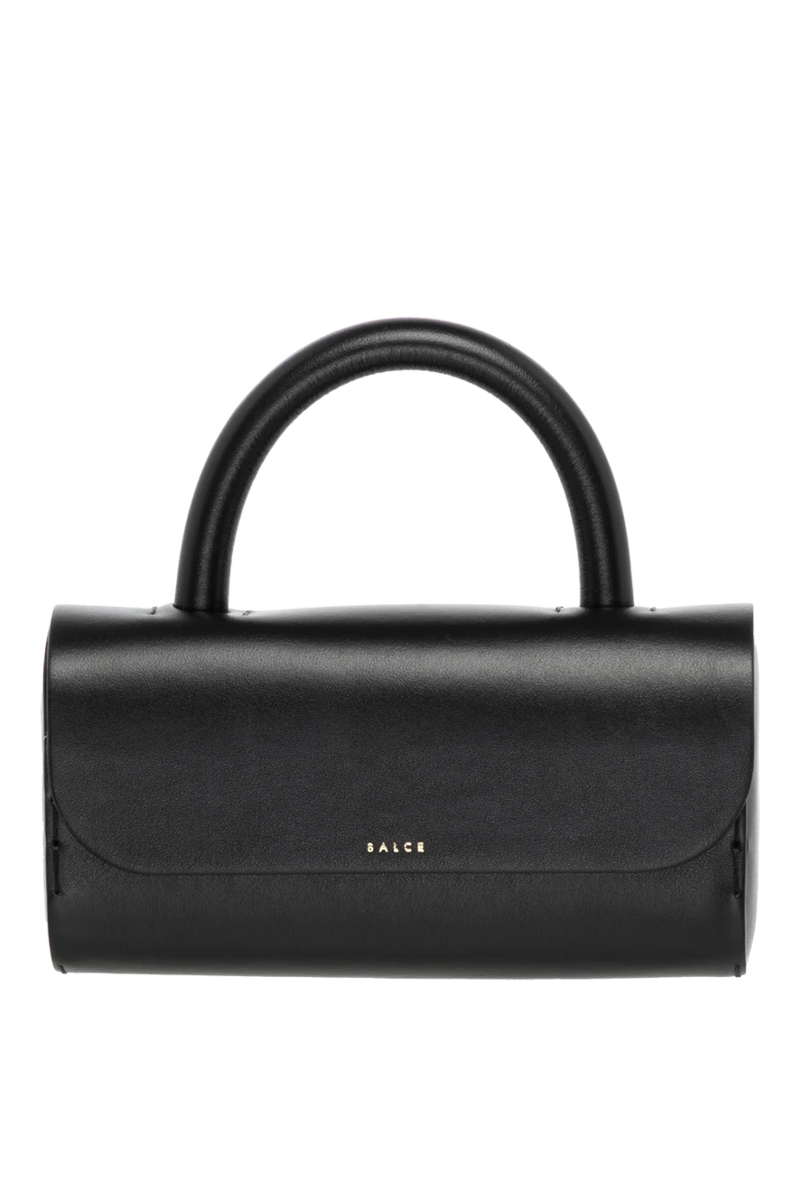 Salce197 Women's black bag made of genuine leather - 100% genuine leather. Closure: magnetic flap. Slip credit card pocket. Handles: Reinforced handle, adjustable and removable shoulder strap. Country of manufacture: Italy. Care: specialized cleaning - photo 1