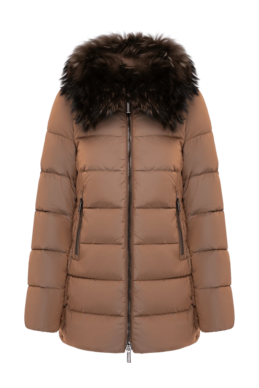 Moorer women s brown down jacket made of polyamide 180193 Women down coats Domino Online Store Ukraine