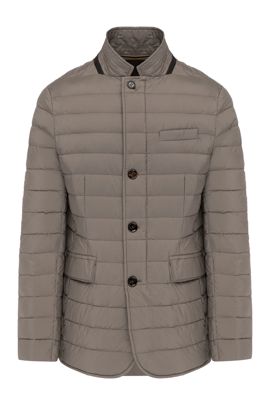 Moorer Beige men's jacket made of polyamide and polyurethane. - 95% polyamide, 5% polyurethane. Closure: buttons. two side pockets, one chest pocket. Country of manufacture: Italy. Care: specialized cleaning - photo 1