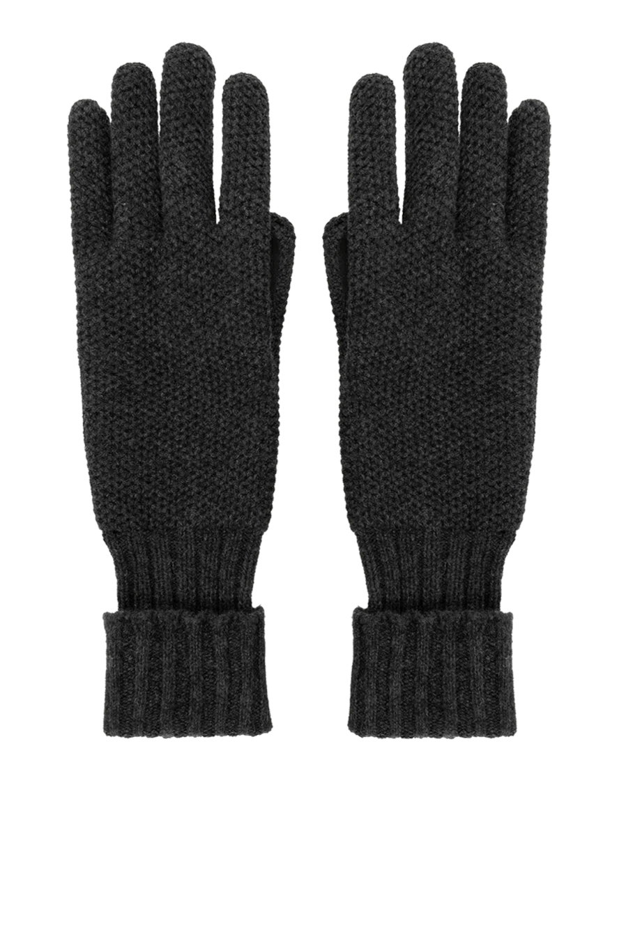 Moorer Women's gray cashmere gloves - 100% cashmere. Country of manufacture: Italy. Care: specialized cleaning - photo 1