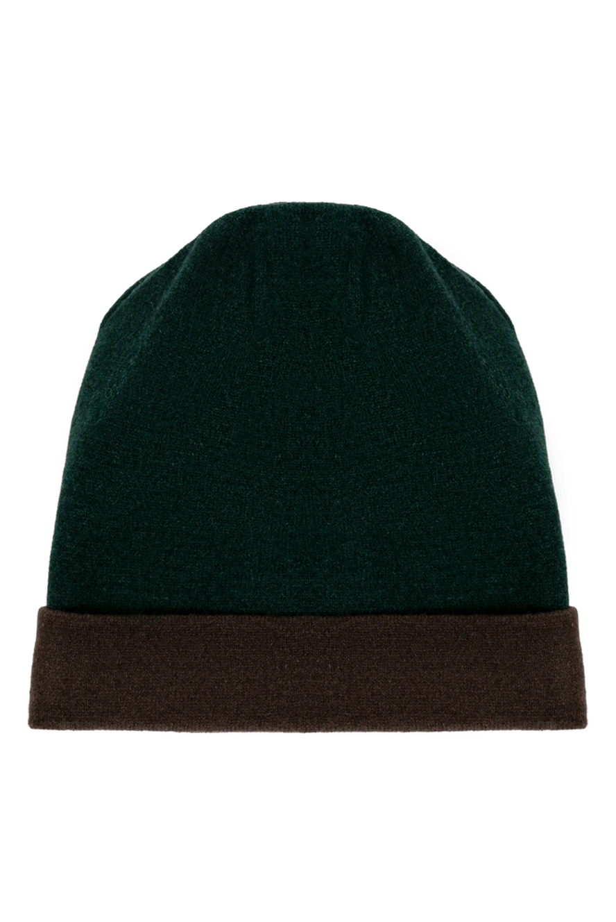 Moorer Men's green cashmere hat - 100% cashmere. Country of manufacture: Italy. Care: specialized cleaning - photo 1