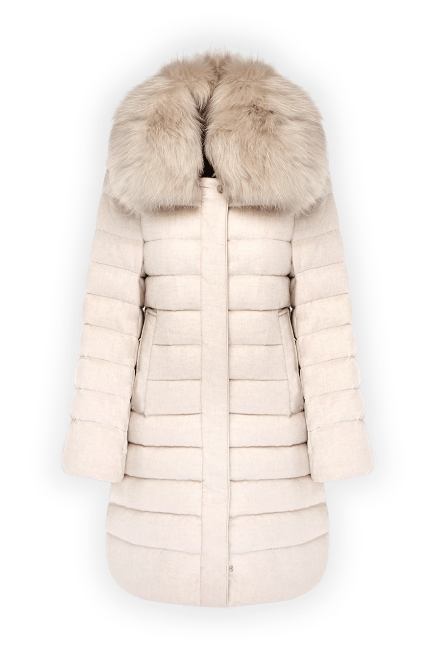 Moorer women s white cashmere down jacket 180322 Women down coats Domino Online Store Ukraine