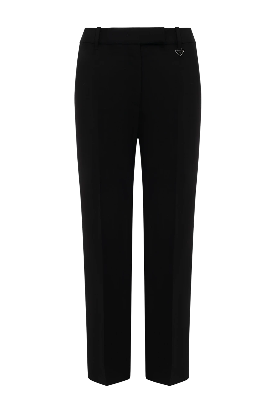 Prada women s black trousers made of wool and elastane 180334 Women trousers Domino Online Store Ukraine