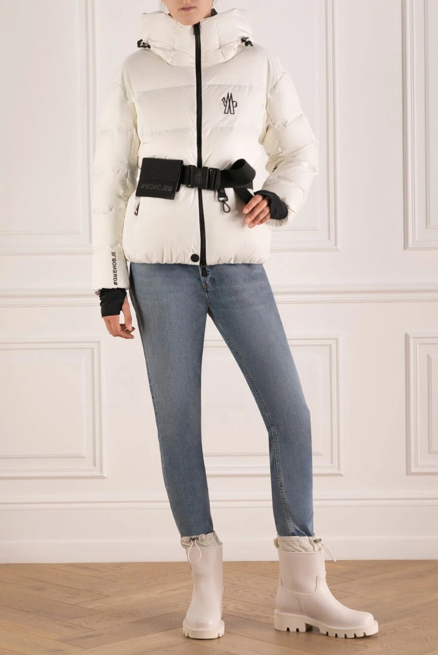 Moncler down jacket bouquetin women s white 180587 Women down coats Domino Online Store Ukraine