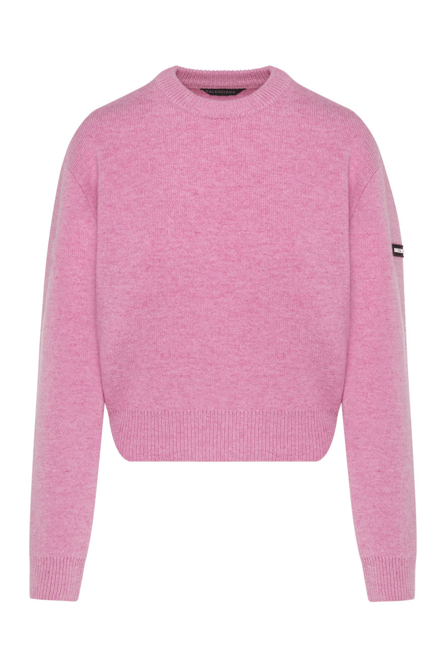 Balenciaga women s pink jumper with logo 180604 Women jumper Domino Online Store Ukraine