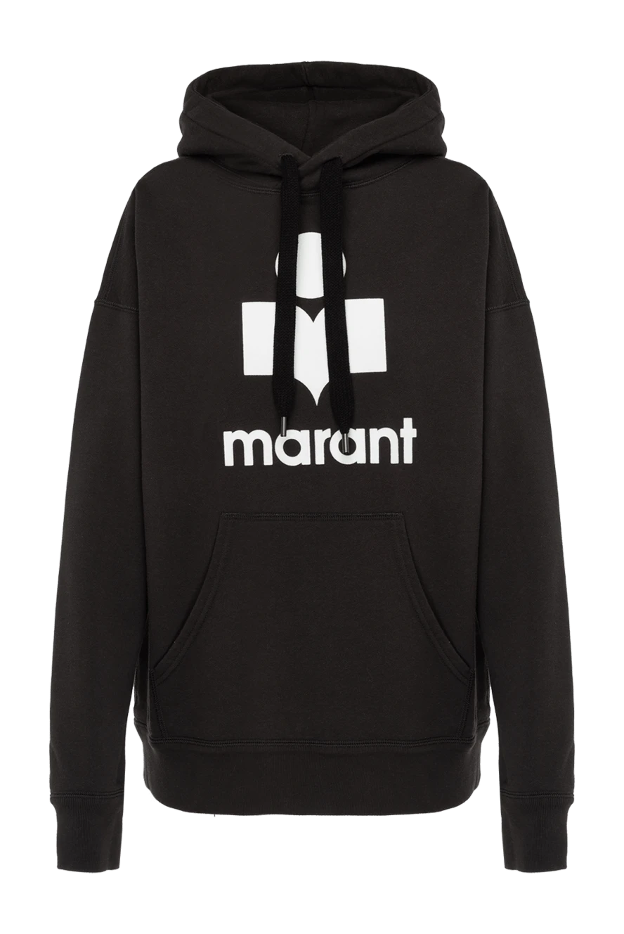 Isabel Marant Hoodie for women gray with logo - logo. hood. 88% cotton, 12% polyester. Closure: drawstring. Country of manufacture: Italy. Care: specialized cleaning - photo 1