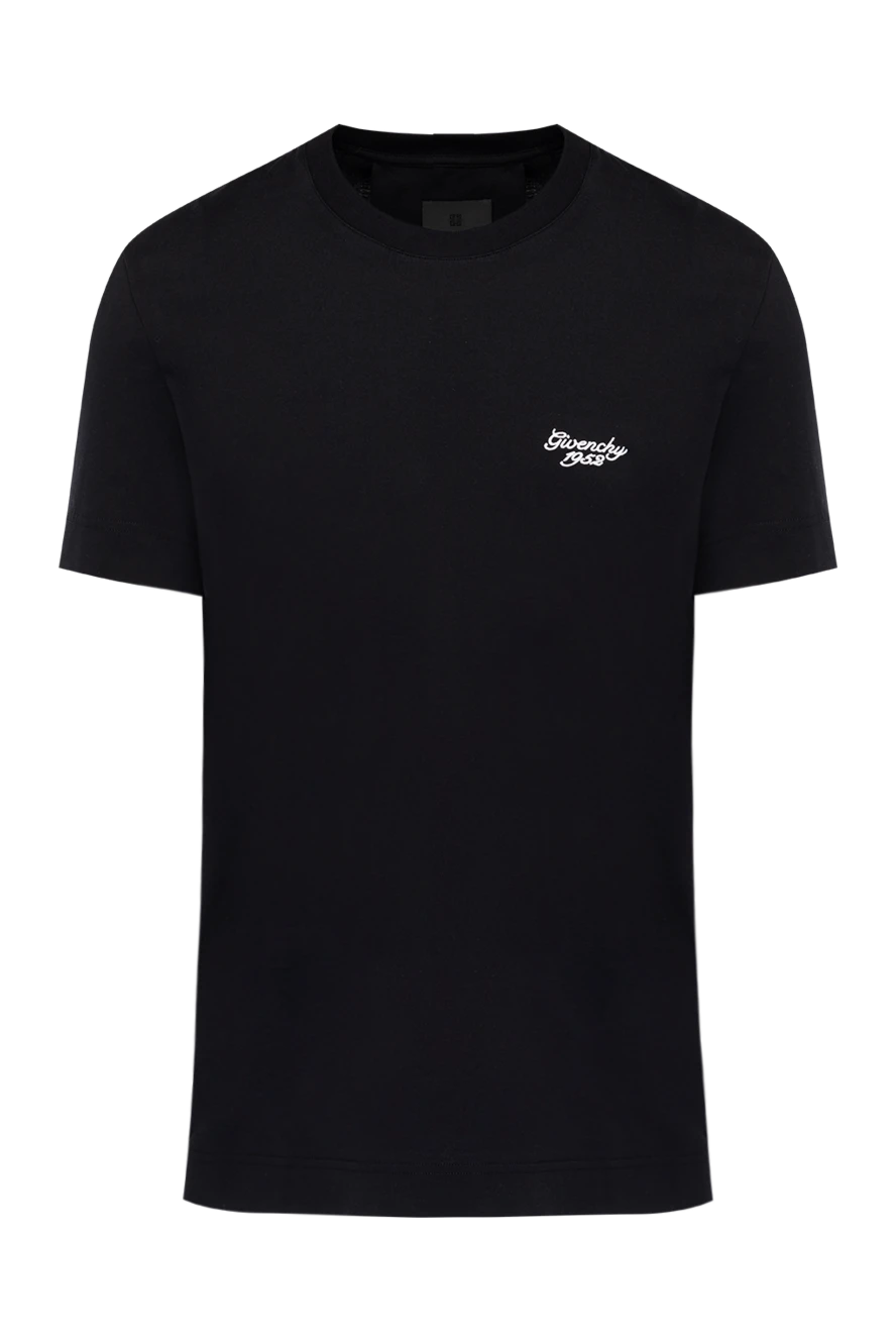 Givenchy Men's white T-shirt with a miniature logo - brand logo. 100% cotton. Country of manufacture: Italy. Care: specialized cleaning - photo 1