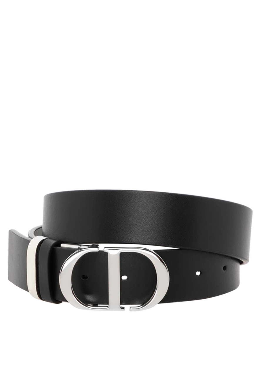 Dior women s black belt made of genuine leather 180795 Women belts Domino Online Store Ukraine