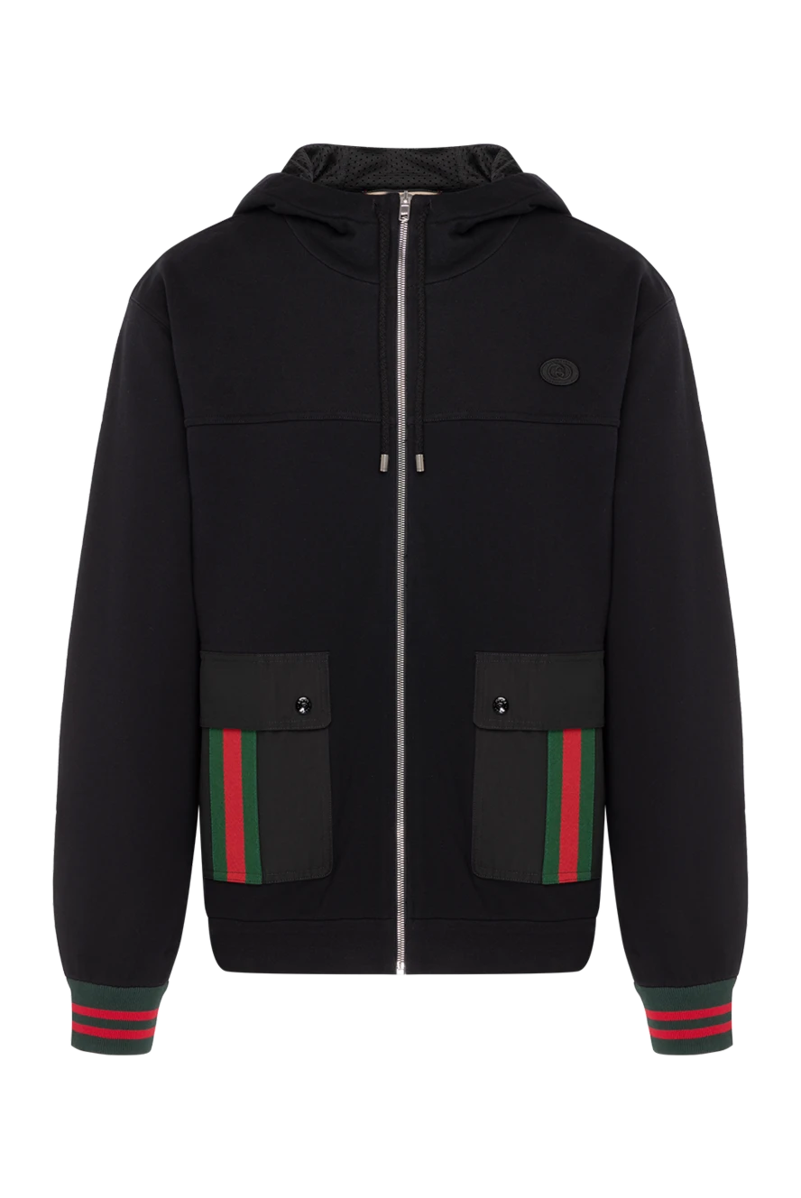 Gucci black men s sports jacket with hood 180829 Men sports jacket Domino Online Store Ukraine