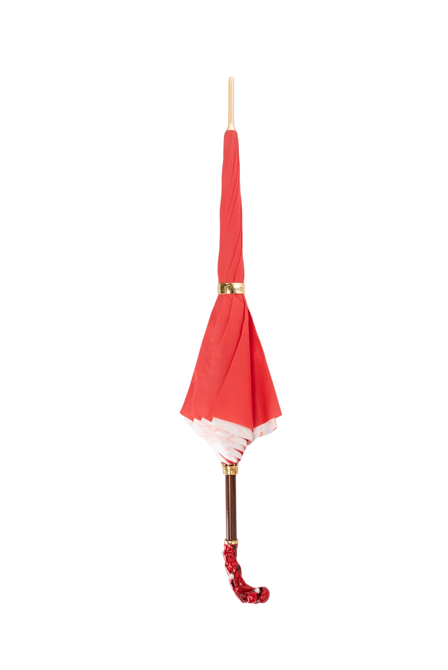 Pasotti Women's umbrella Coral pink - coral. Automatic opening. polyester. Product length: 93 cm. Country of manufacture: Italy. Care: specialized cleaning - photo 1