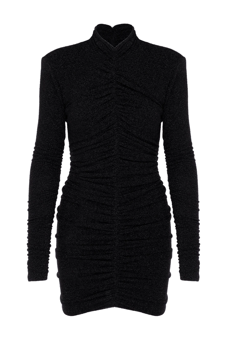 Fleur de Paris Black knitted dress - 70% polyamide, 5% spandex, 25% metal. Closure: zipper. Country of manufacture: Italy. Care: specialized cleaning - photo 1