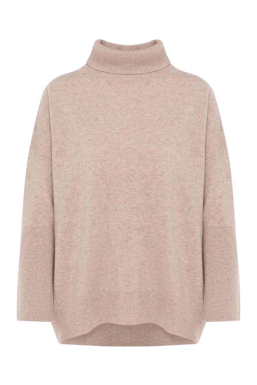 Max&Moi Women's beige cashmere golf - 100% cashmere. Country of manufacture: Italy. Care: specialized cleaning - photo 1