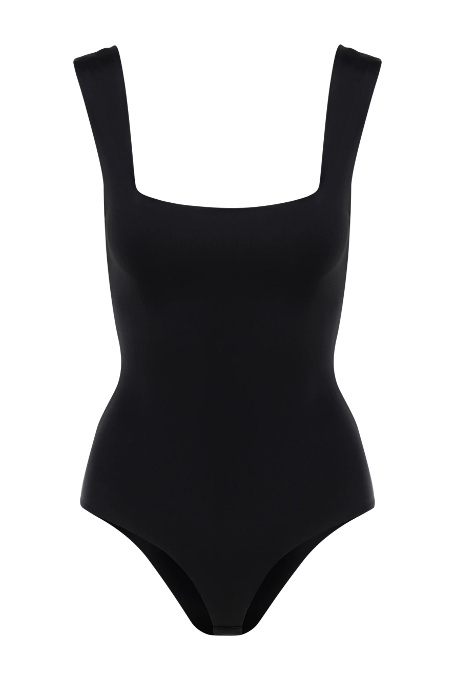 Alex Riviere Black women's bodysuit with deep neckline - 80% polyamide, 20% elastane. Country of manufacture: Italy. Care: specialized cleaning - photo 1