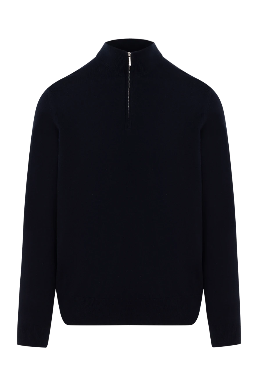 Loro Piana Blue men's cashmere troyer with zipper - 100% cashmere. Closure: zipper. Country of manufacture: Italy. Care: specialized cleaning - photo 1