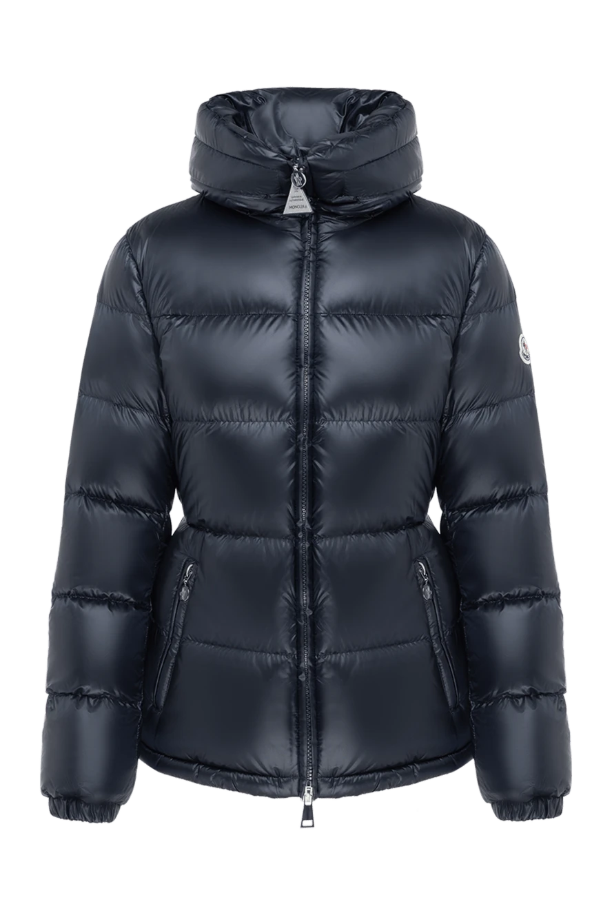 Moncler Women's fitted blue jacket with hood - 100% polyamide. hood. Closure: zipper. two side pockets. Country of manufacture: Italy. Care: specialized cleaning - photo 1