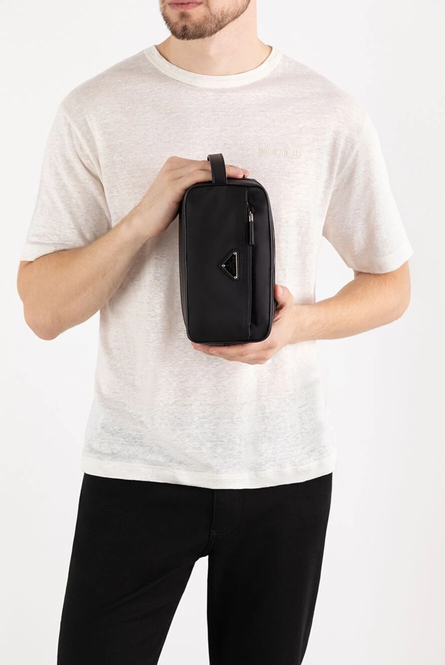小物 PRADA SOFT LUX 二つ折り財布 レザー ブラック プラダ – RECLO