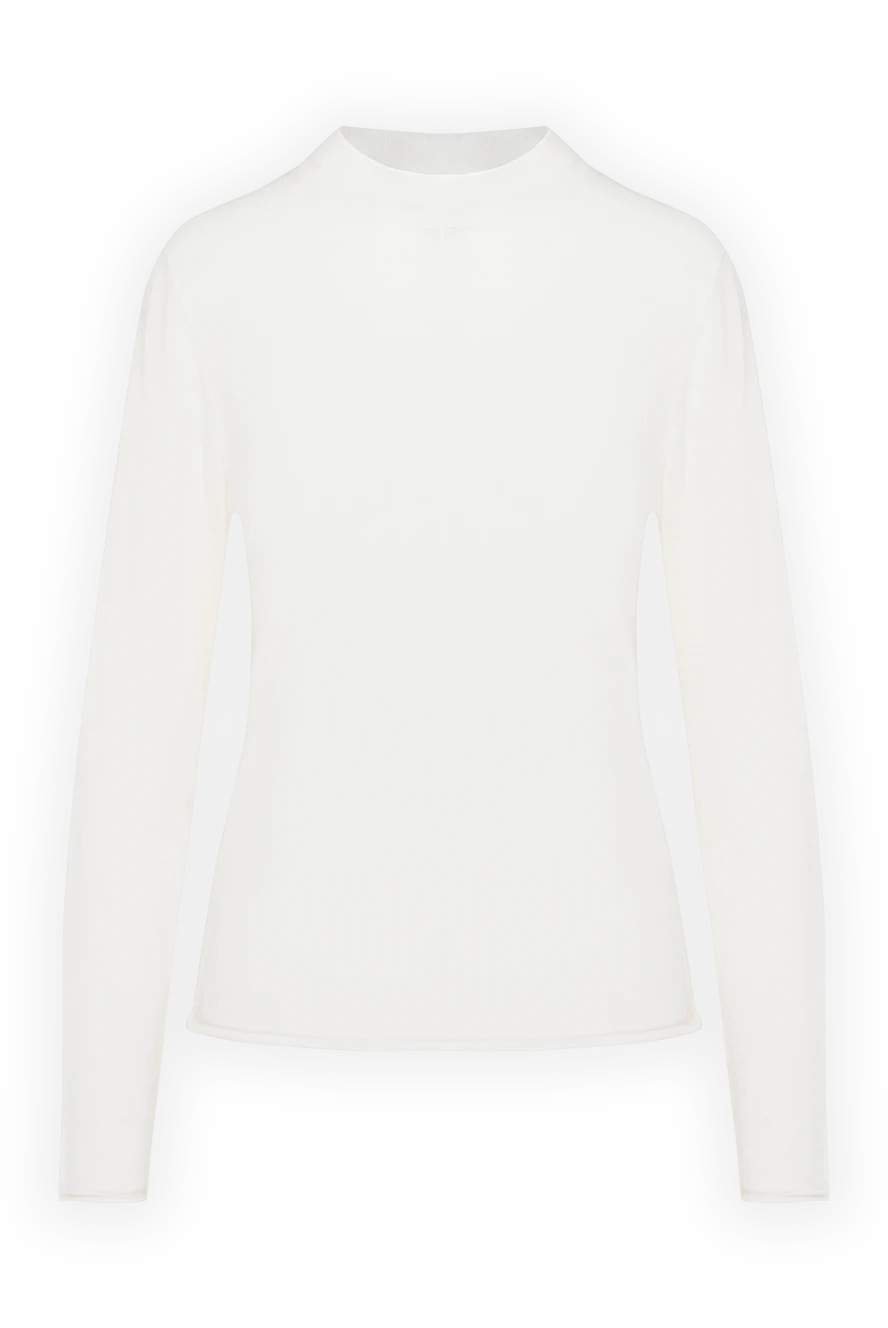 Interdee Women's white wool jumper - 100% wool. Country of manufacture: Italy. Care: specialized cleaning - photo 1