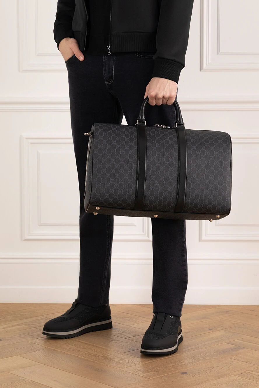 Black gucci travel bag online