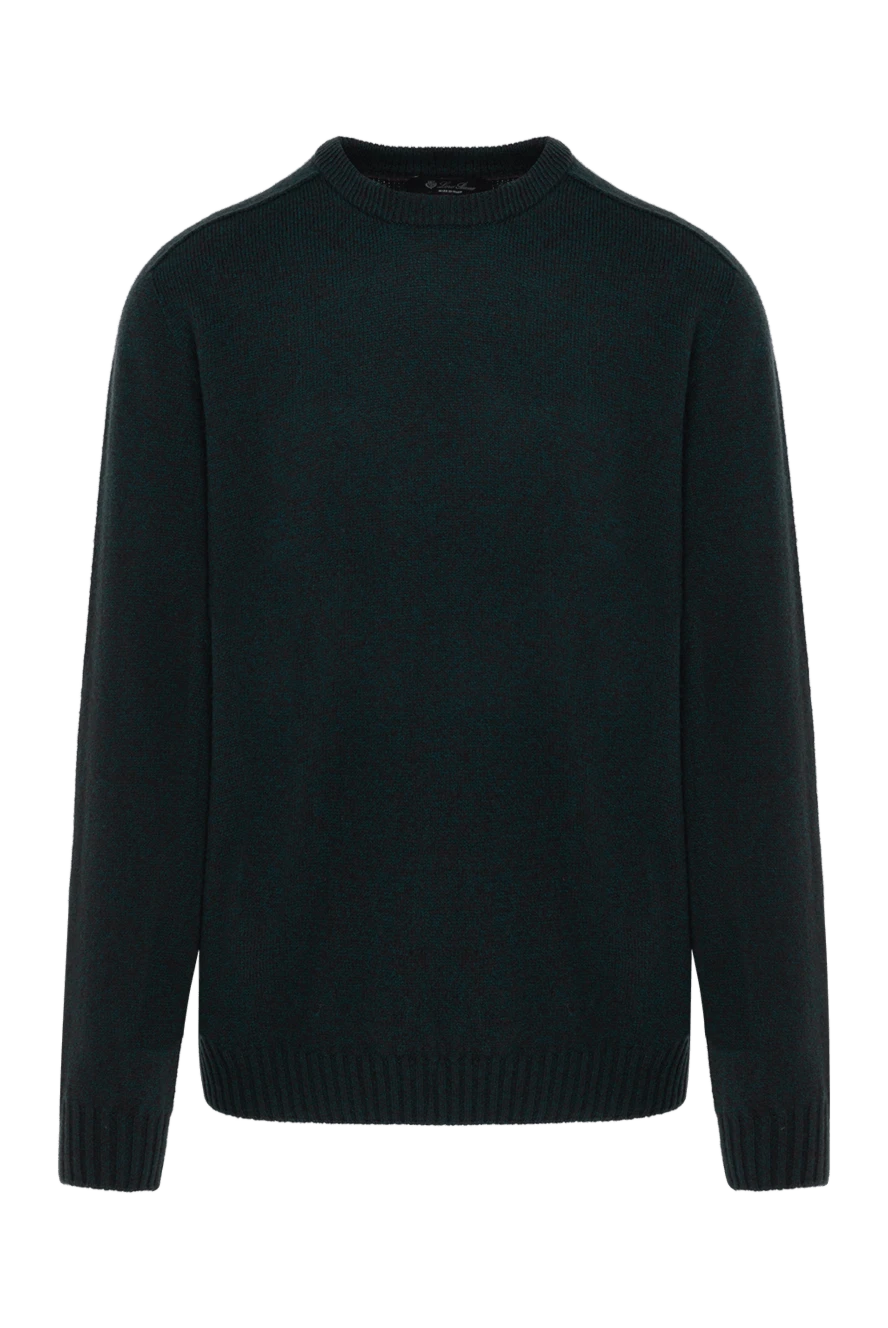 Loro Piana Men's wool jumper green - 100% cashmere. Country of manufacture: Italy. Care: specialized cleaning - photo 1