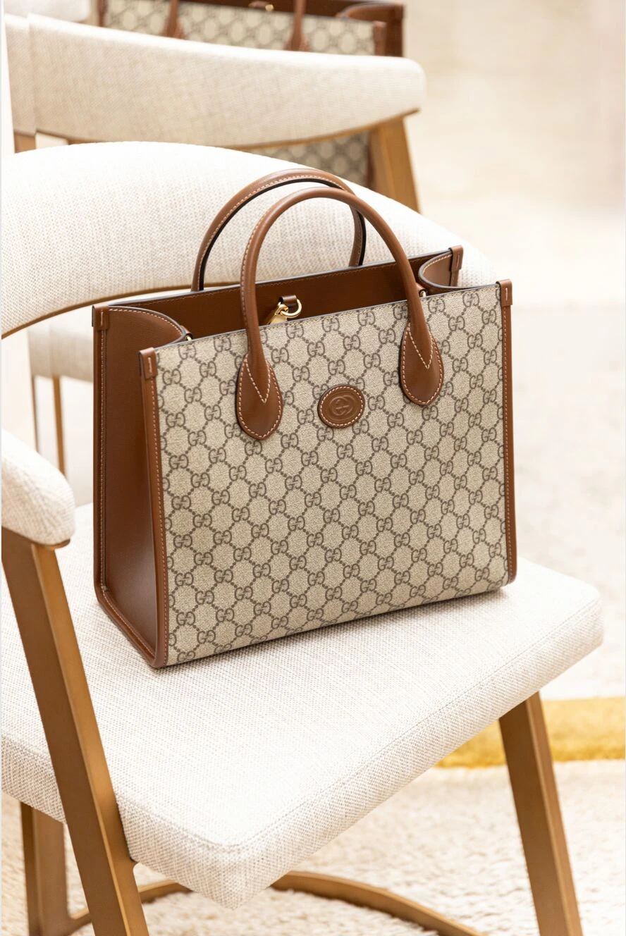 Gucci women's tote bag with gg beige 185499 — Women bags | Domino