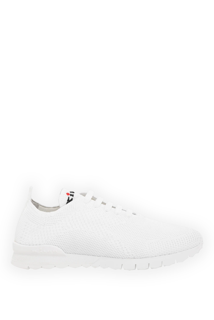 Kiton White Mesh Fit sneakers for women - perforation, brand logo. 90% cotton, 10% elastane. Closure: laces. rubber. Insole: Calfskin insole with elastodiene. Country of manufacture: Italy. Care: specialized cleaning - photo 1