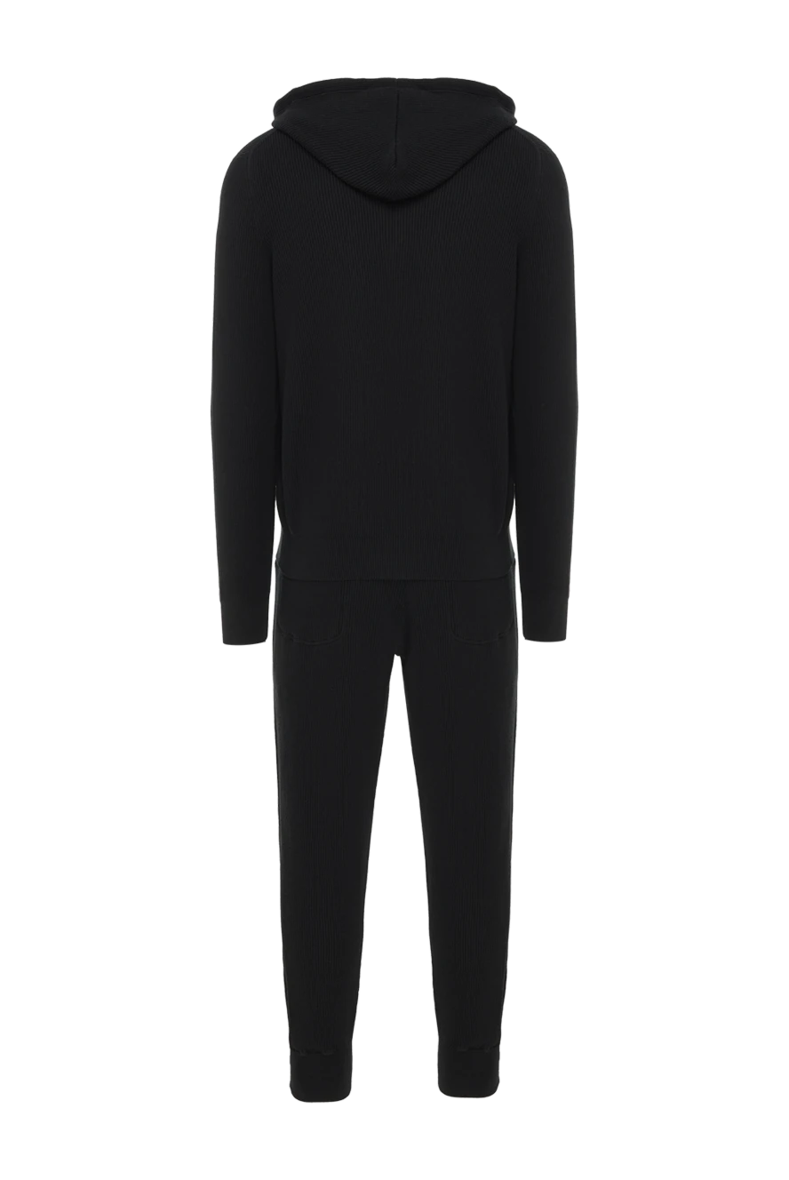 Brunello Cucinelli Черный спортивный костюм с капюшоном в рубчик - узор рубчик. капюшон. 100% хлопок. молния. два боковых кармана. Страна производитель: Италия. Уход: специализированная чистка - фото 1