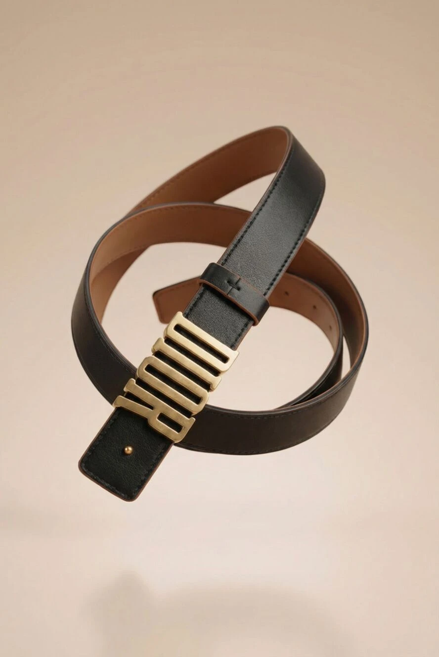 Dior reversible belt d-fence leather brown 187064 — Women belts
