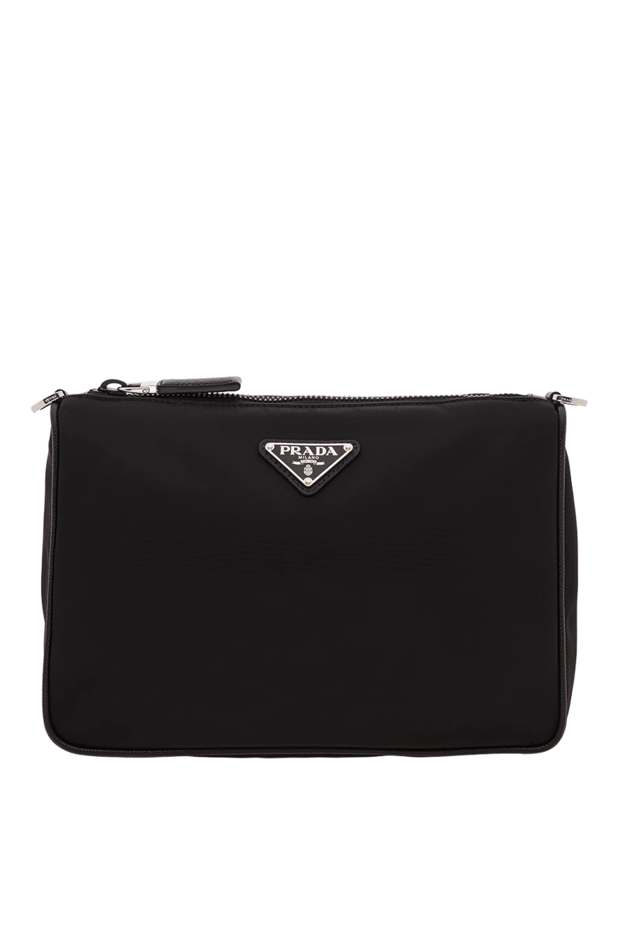 Prada Re-Nylon Enamel Triangle Logo Messenger Bag - Decoration: enamel triangle logo. . Material: 100% polyamide. Strap length: adjustable and detachable shoulder strap. detachable coin purse. zip at top. Country of manufacture: Italy. Care: specialized cleaning - photo 1