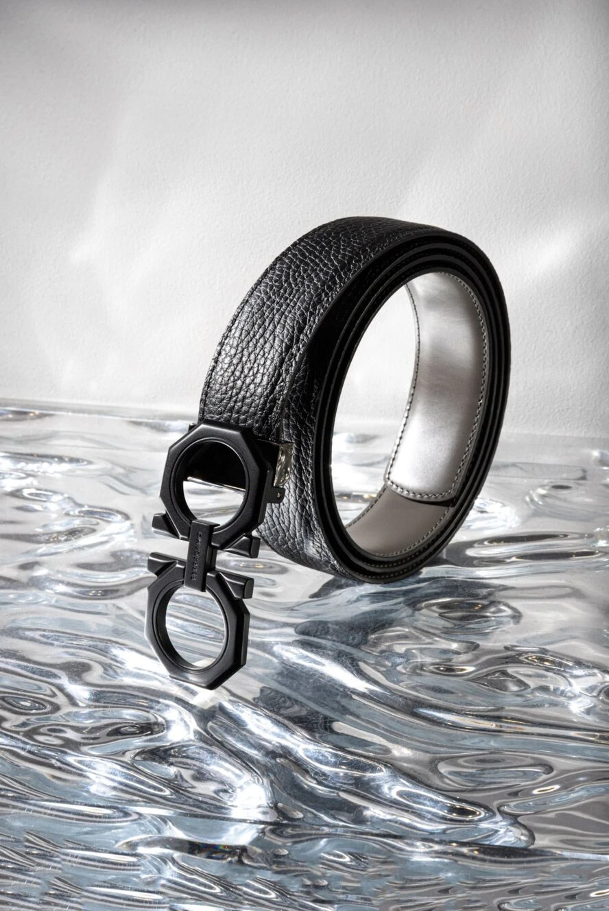 Salvatore Ferragamo reversible adjustable belt with octagonal