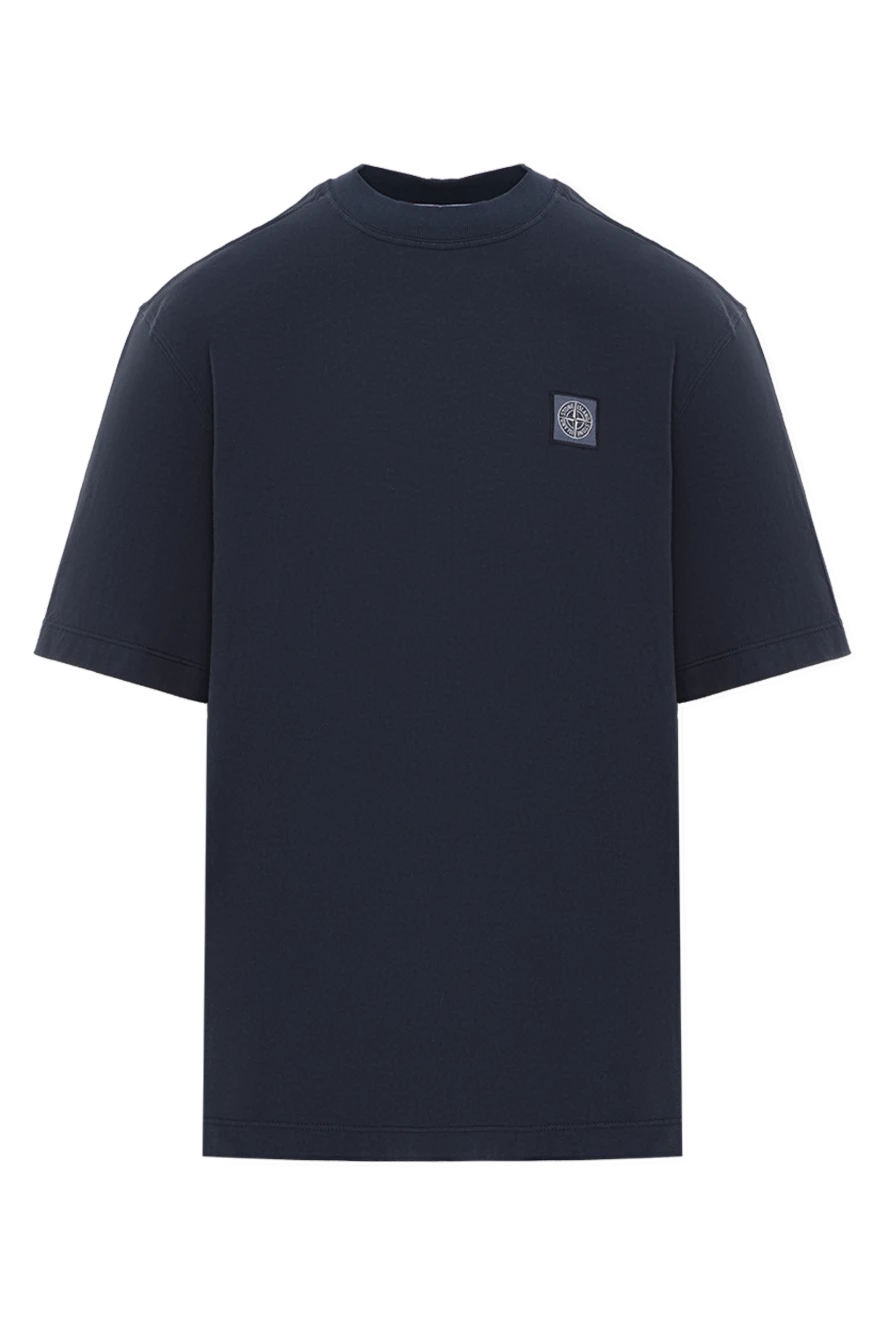 Stone Island Футболка из хлопкового трикотажа с однотонной нашивкой в ??виде компаса - логотип бренда. 100% хлопок. Страна производитель: Италия. Уход: специализированная чистка - фото 1