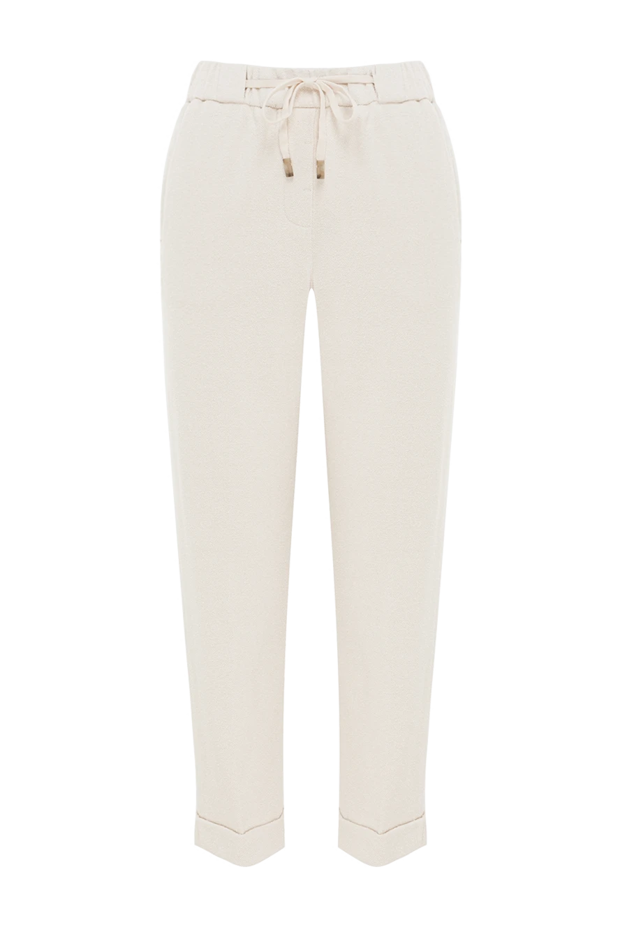 Peserico Knitted trousers - Country of manufacture: Italy. Care: specialized cleaning - photo 1