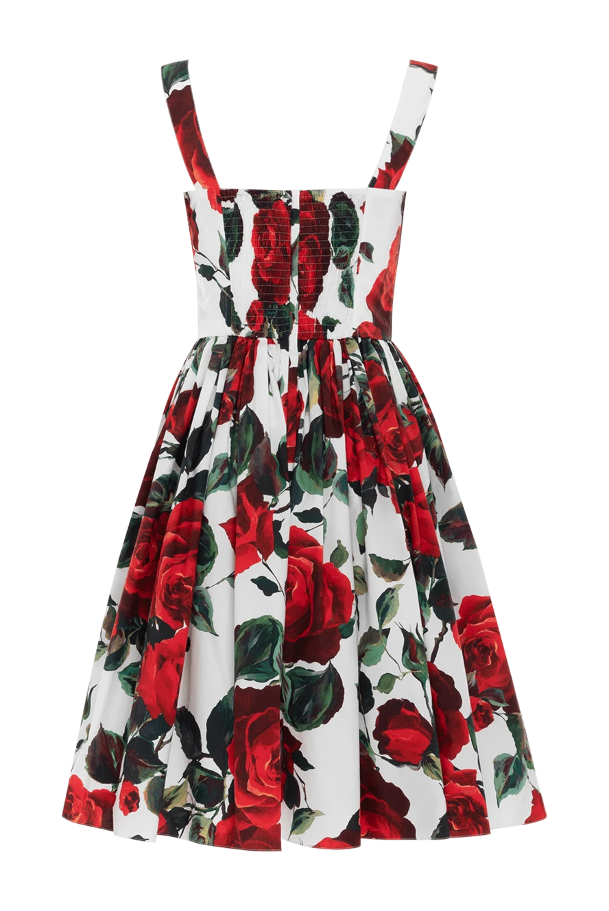 strapless open back dress 1990 Dolce & Gabbana Black Silk Chiffon Red-Roses Floral Appliqué Dress main image 0