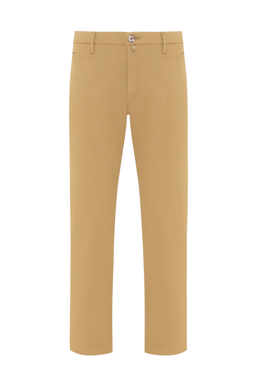 Jacob Cohen Men's stretch cotton lyocell chino pants brown - brand logo. 55% cotton, 42% lyocell, 3% elastane. button, zipper. Pockets, two side pockets, two back pockets. Country of manufacture: Italy. Care: specialized cleaning - photo 1