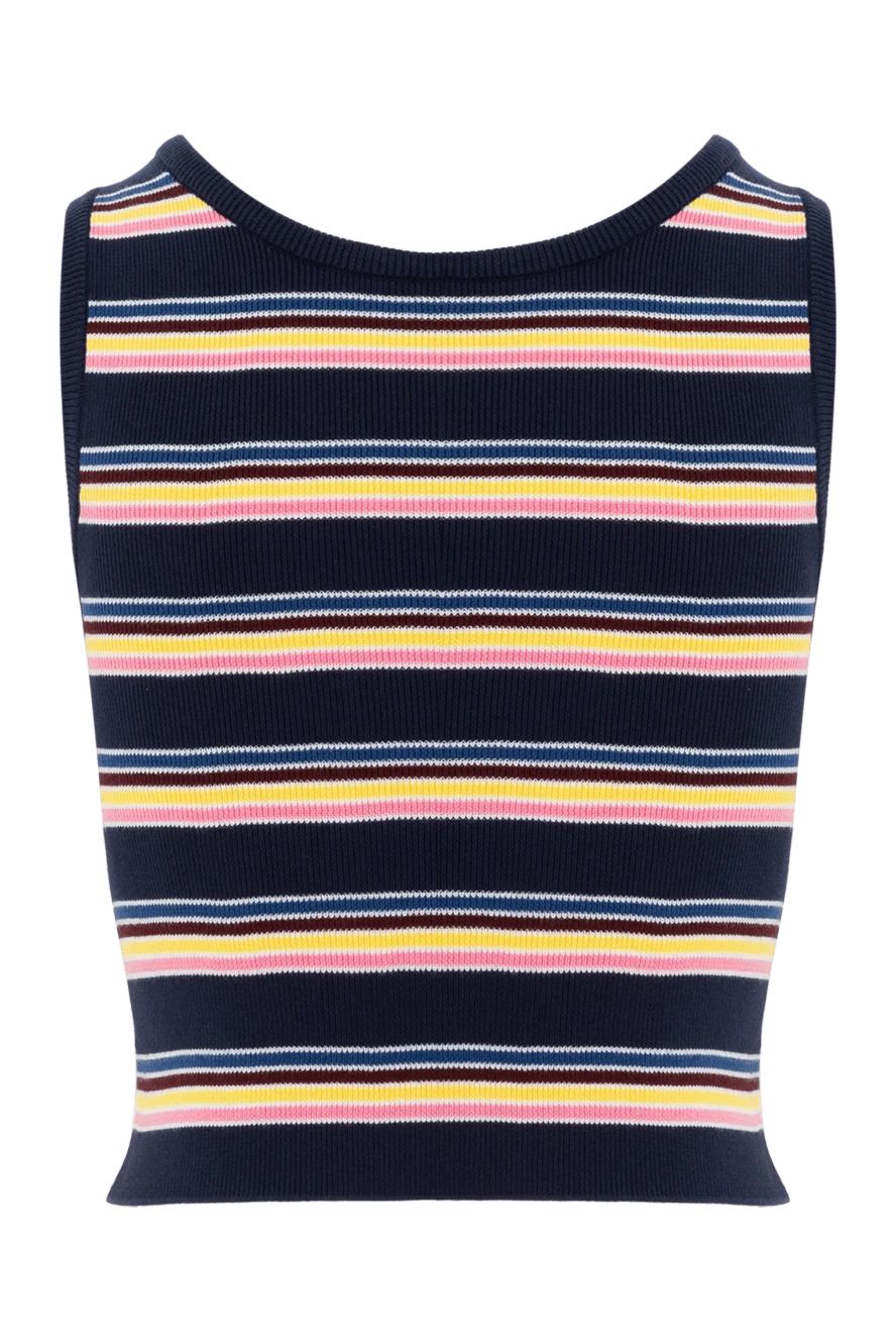 Prada slim fit cotton jersey striped tank top 189125 — Women tops